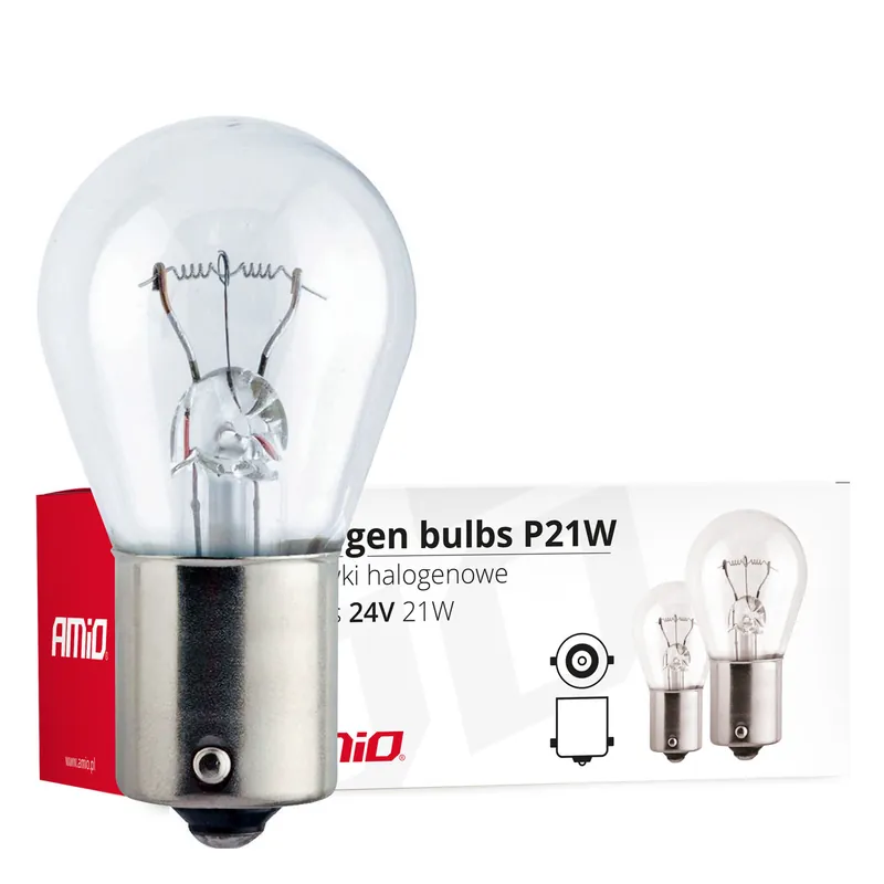 Uusi Kokoelma Halogeenipolttimo P21W BA15s 24V 10 kpl