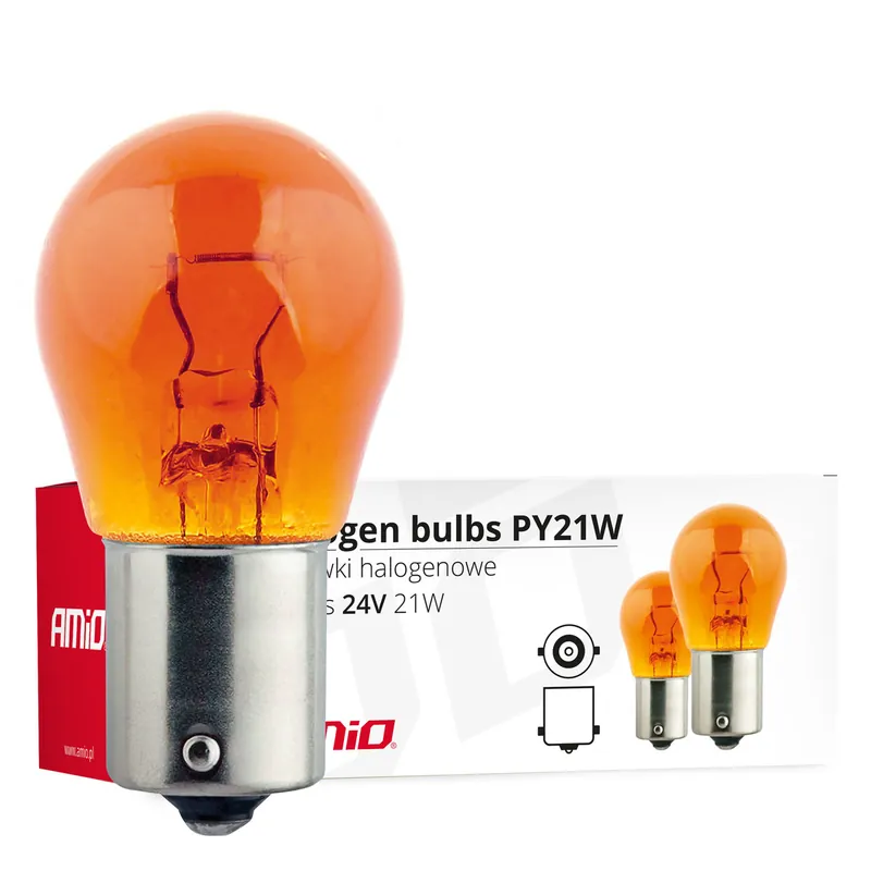Halogeenipolttimo PY21W BA15S 24V 21W keltainen Loppuunmyynti