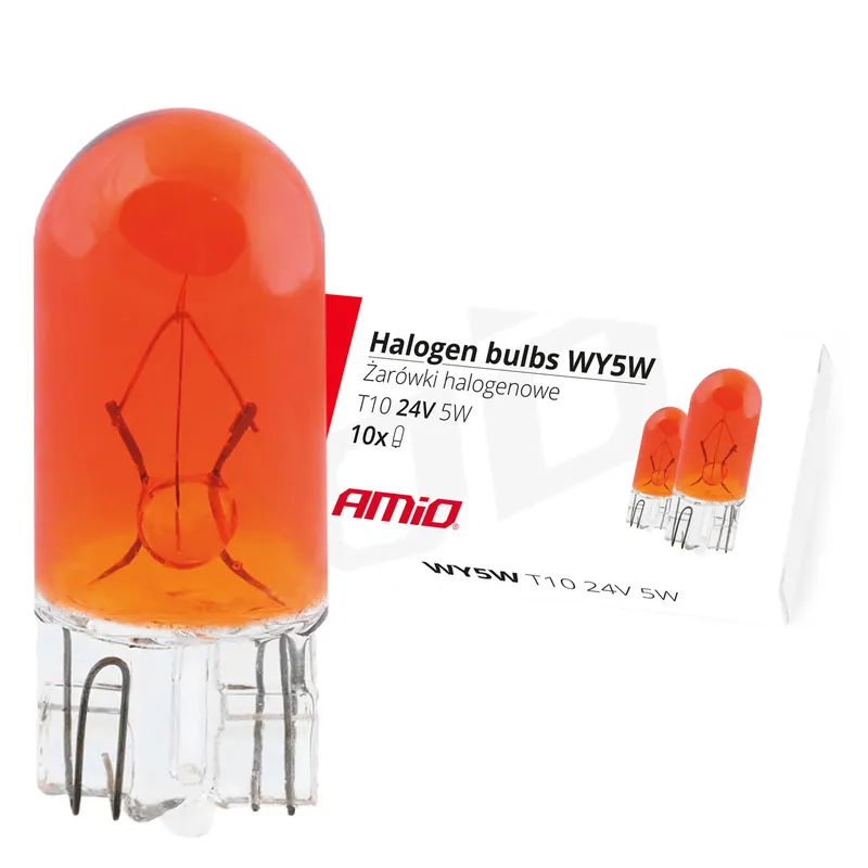Osta Verkossa Halogeenipolttimo WY5W T10 5W W2.1X9.5d oranssi 24V 10 kpl