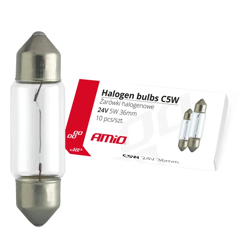 Halogeenipolttimo C5W-Feston 36 mm 24 V 10 kpl Alennus