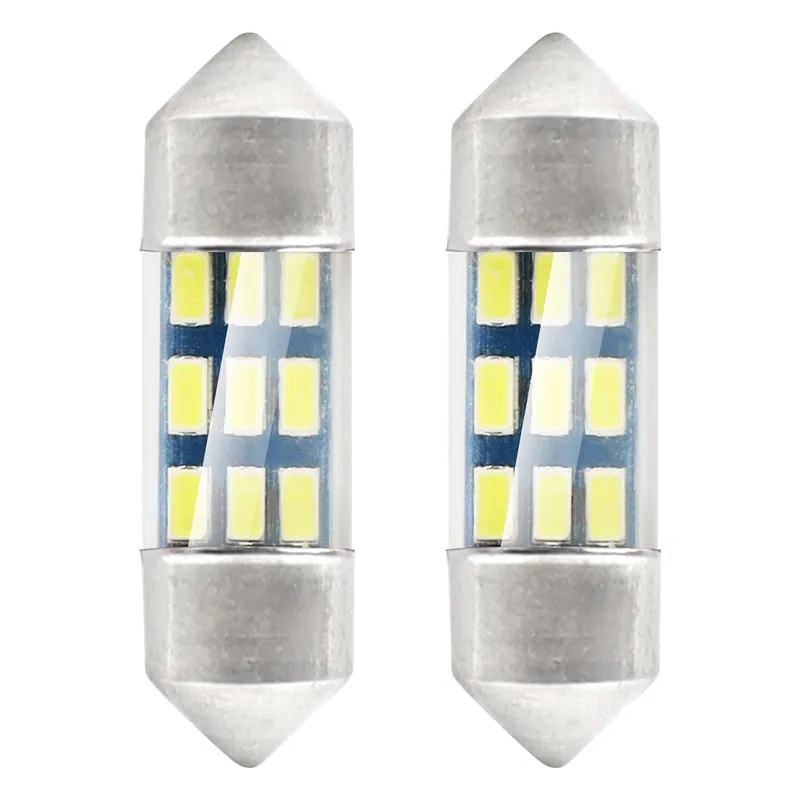 Viimeinen Mahdollisuus LED-polttimo 3014 9SMD Festoon C5W C10W C3W 31mm valkoinen 12V