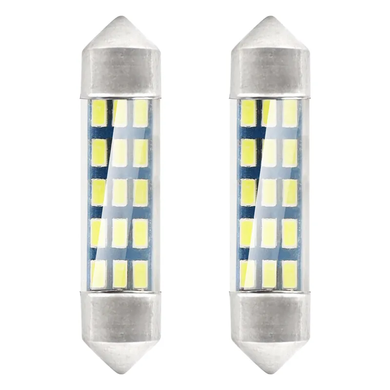 LED-polttimo 3014 15SMD Festoon C5W C10W C3W 39mm valkoinen 12V Edullinen