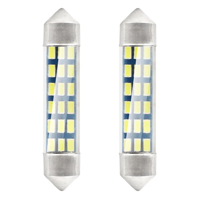 LED-polttimo 3014 18SMD Festoon C5W C10W C3W 41mm valkoinen 12V Korkea Laatu