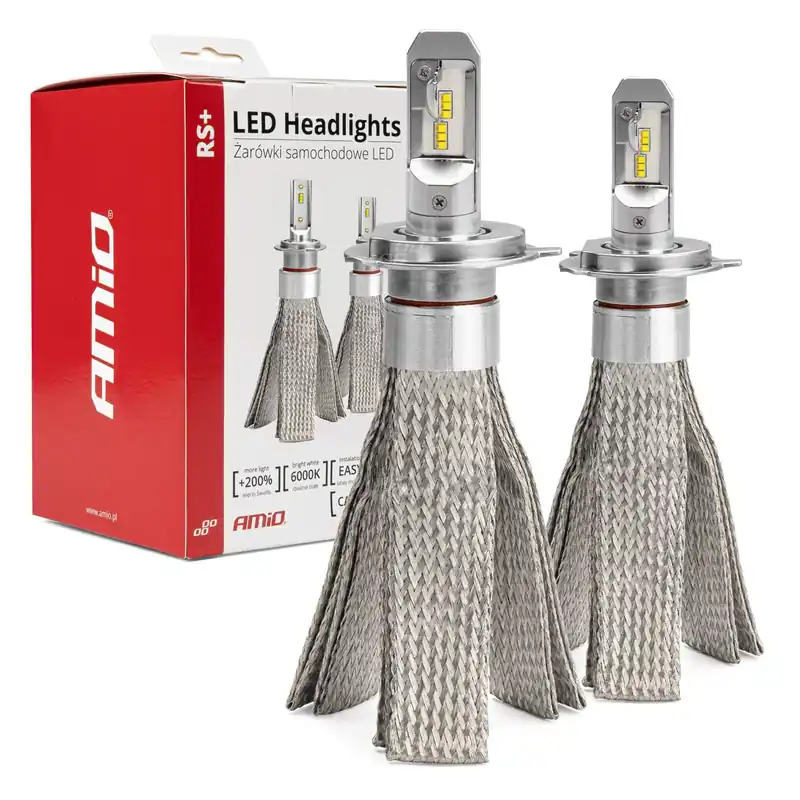 LED-ajovalopolttimot RS+ -sarja H4 50 W CANBUS slim Poisto