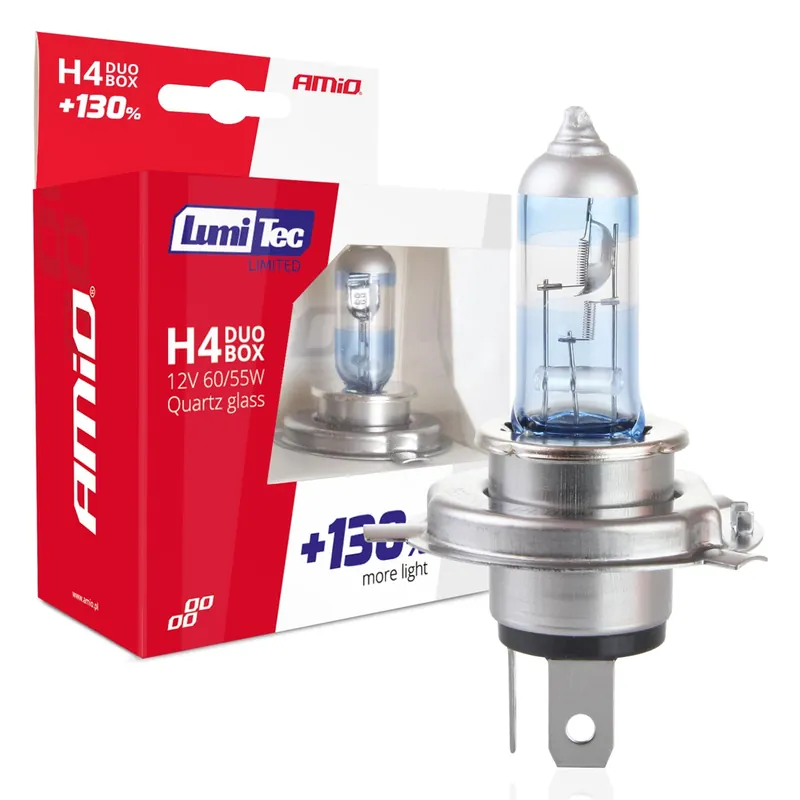 Halogeenipolttimo H4 12 V 60/55 W Lumitec Limited +130% Duo Nopea Toimitus