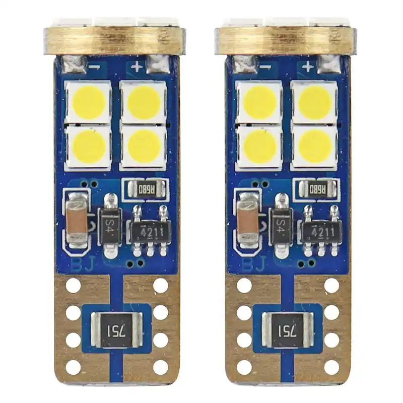 LED-polttimo CANBUS 12SMD 2835 T10e (W5W) valkoinen 12V/24V Kampanjahinta