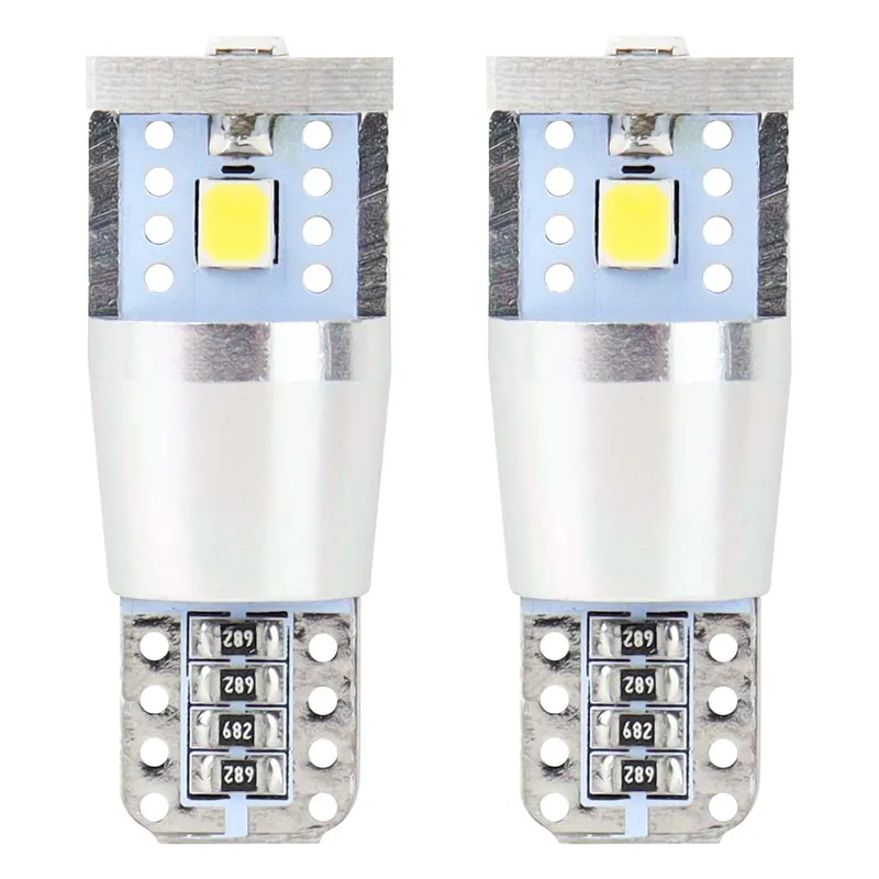 Rajoitettu Tarjous LED-polttimo CANBUS 3SMD 2835 T10 (W5W) alumiini valkoinen 12V/24V