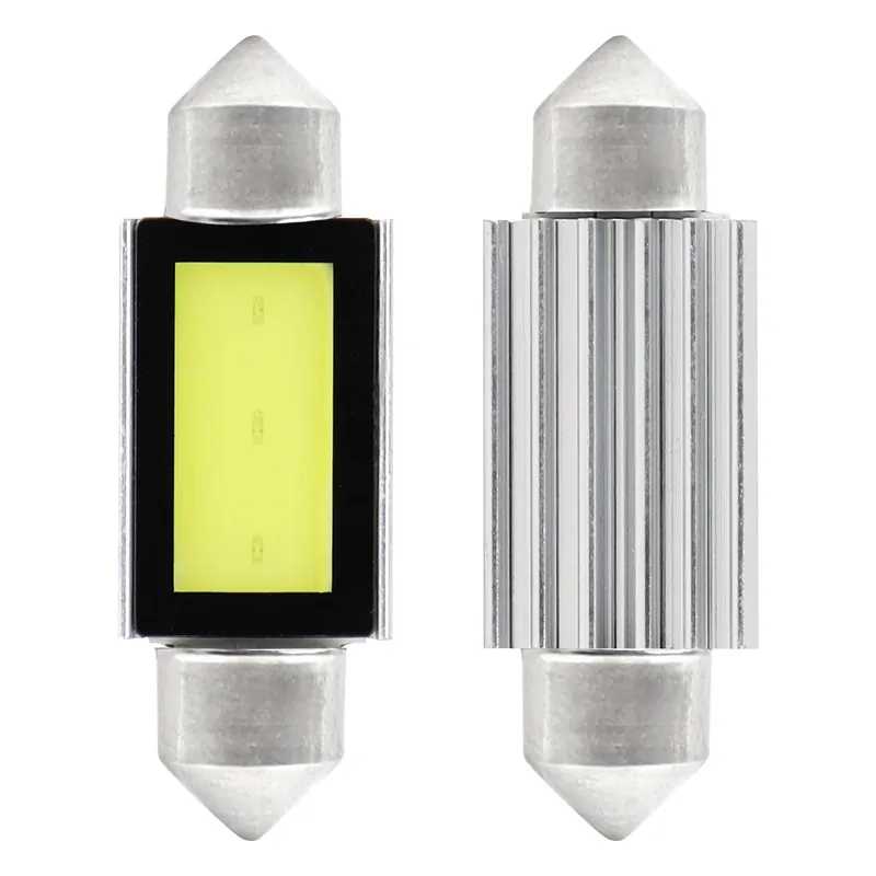 Suoraan Valmistajalta LED-polttimo CANBUS COB3 Festoon C5W/C10W/C3W 39mm valkoinen 12V
