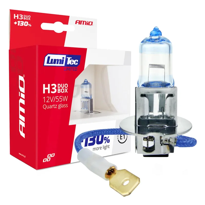 Halogeenipolttimo H3 12 V 55 W Lumitec Limited +130% Duo Korkea Laatu