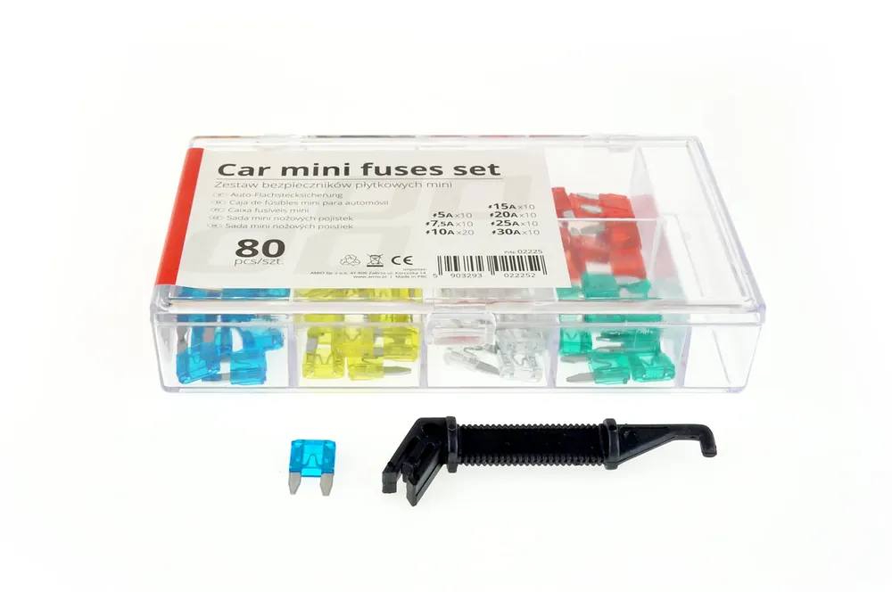 Sertifioitu Mini-Box autosulakkeet 80 kpl MIX