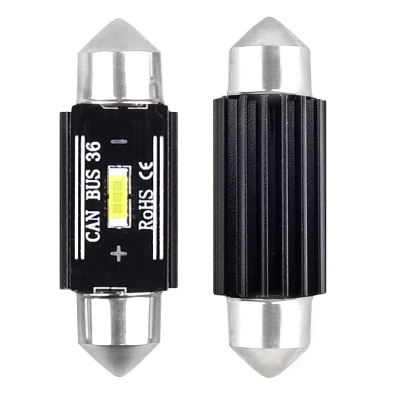 LED CANBUS 1860 1SMD UltraBright Festoon C5W/C10W/C3W 36mm valkoinen 12V/24V Poisto