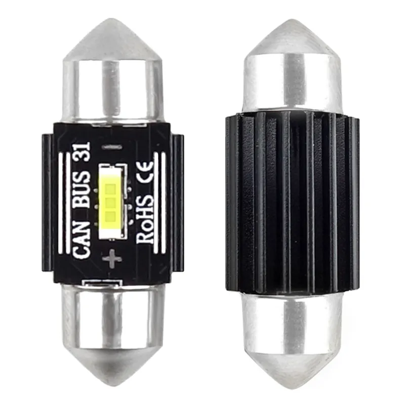 Ilmainen Palautus LED CANBUS 1860 1SMD UltraBright Festoon C5W C10W C3W 31mm valkoinen 12V/24V