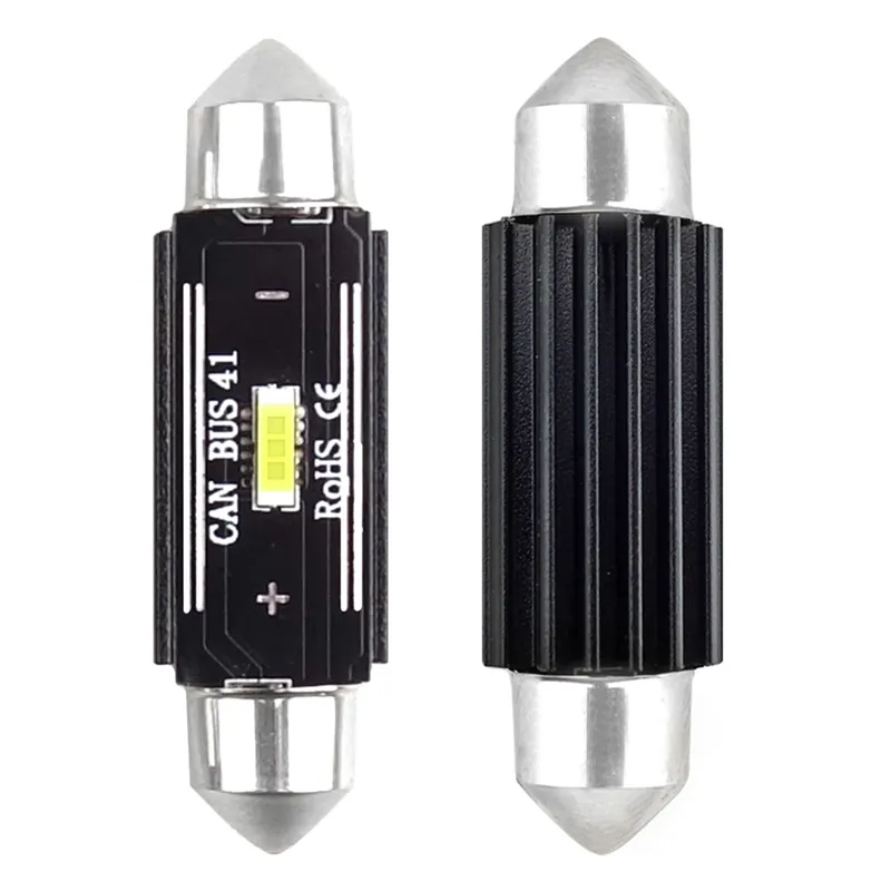 LED CANBUS 1860 1SMD UltraBright Festoon C5W/C10W/C3W 41mm valkoinen 12V/24V Alennettu Hinta