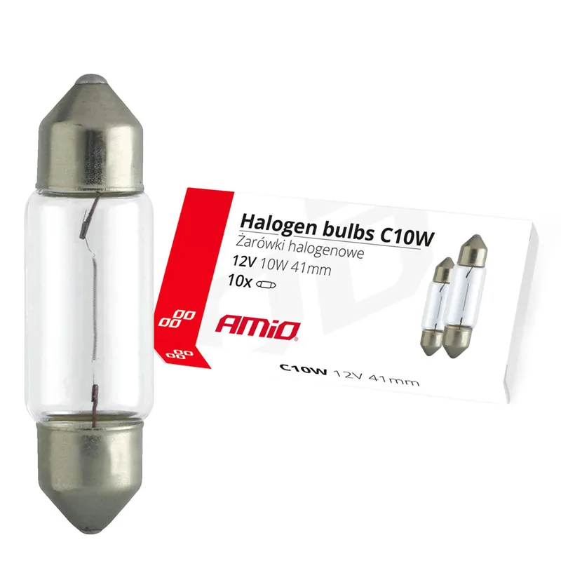 Osta Nyt Halogeenipolttimot C10W 41 mm 12 V 10 kpl