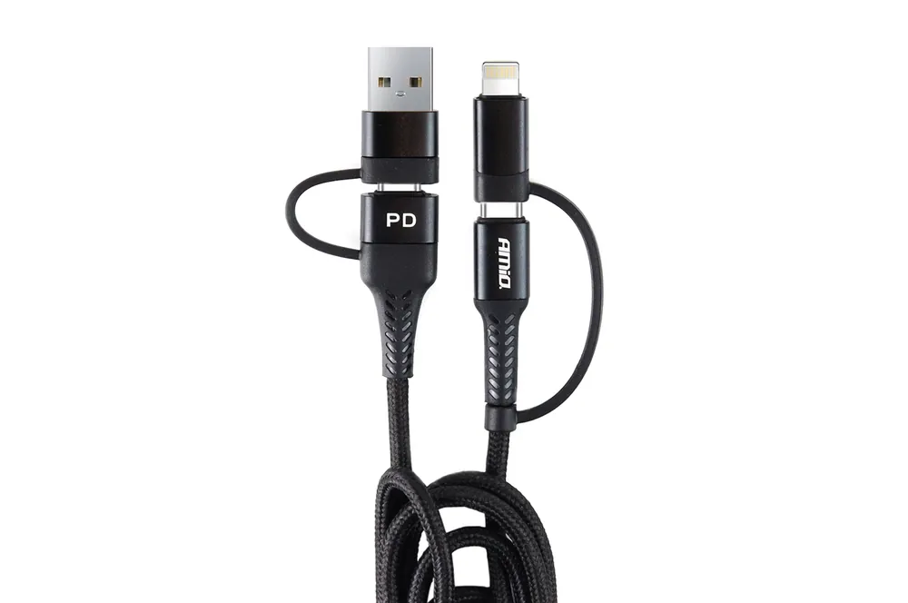 Eniten Myyty Monikäyttökaapeli USB-C / USB-C / iOS / USB-A FullLINK UC-15