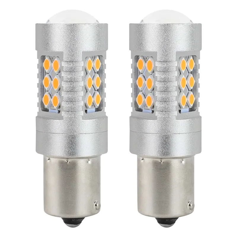 LED CANBUS 3030 24SMD 1156 BAU15S PY21W oranssi 12V/24V Tilaa Heti