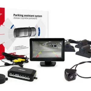 Vain Tänään Pysäköintiavustin TFT01 4.3″ HD-310 kameralla ja 4 anturilla musta Truck