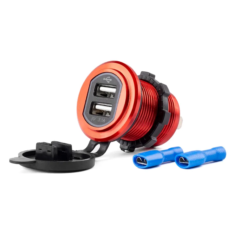 Vedenpitävä puhelinlaturi 2xUSB 12/24 V MOD-10 Erikoistarjous
