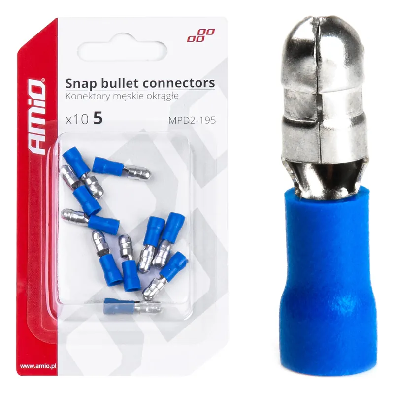 Asiakkaiden Suosikki Pyöreä urosliitin 5 mm 1,5-2,5 mm² 15A 10 kpl