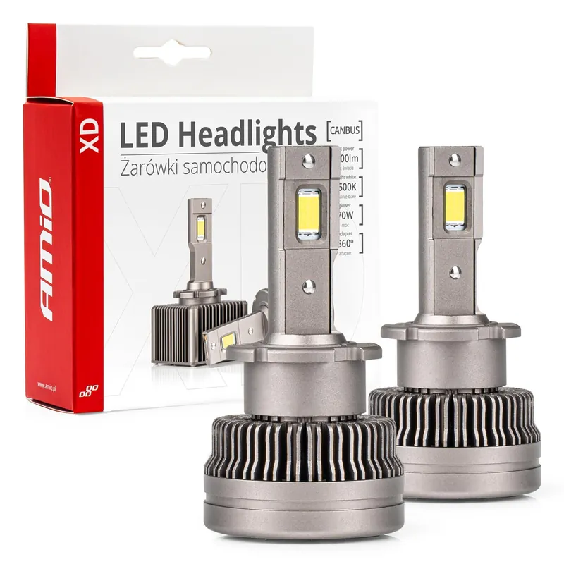 LED-ajovalo D2S/D2R XD Series AMiO Uusi Kokoelma