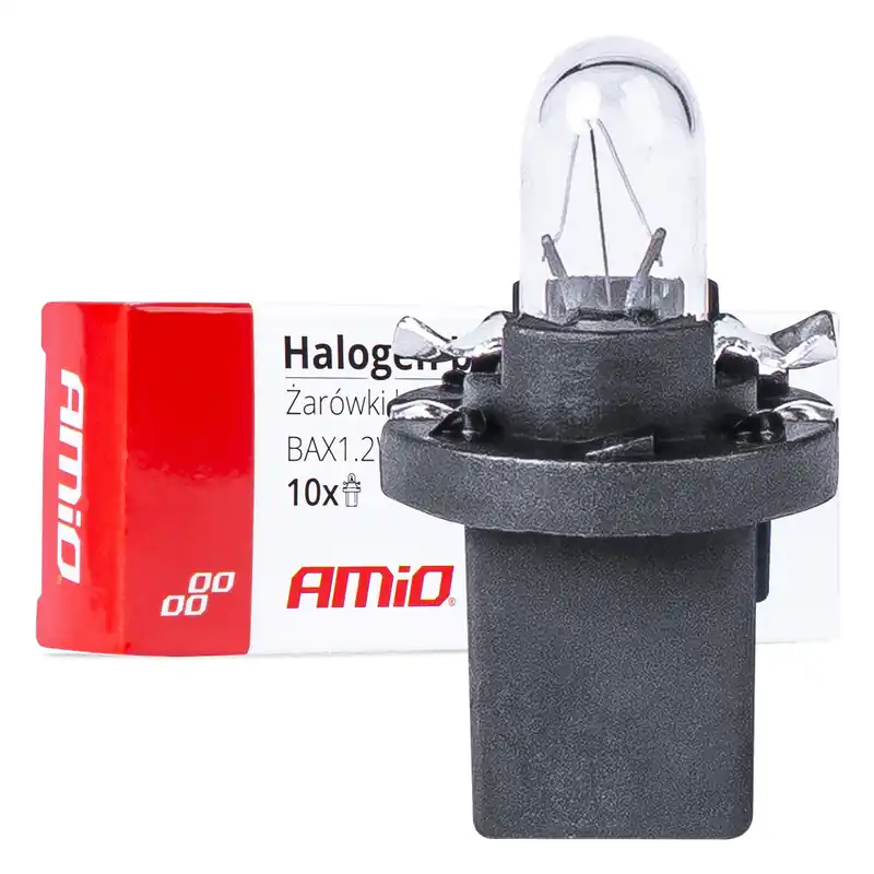 Halogeenipolttimo T5 B8.5D 12V 8,5W BAX1.2W valkoinen 10 kpl Alkuperäinen