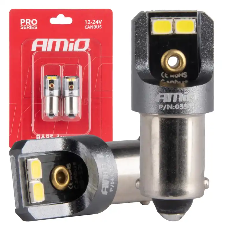 LED-polttimo CANBUS PRO T4W BA9S 4×2016 SMD valkoinen 12 V 24 V Bestseller