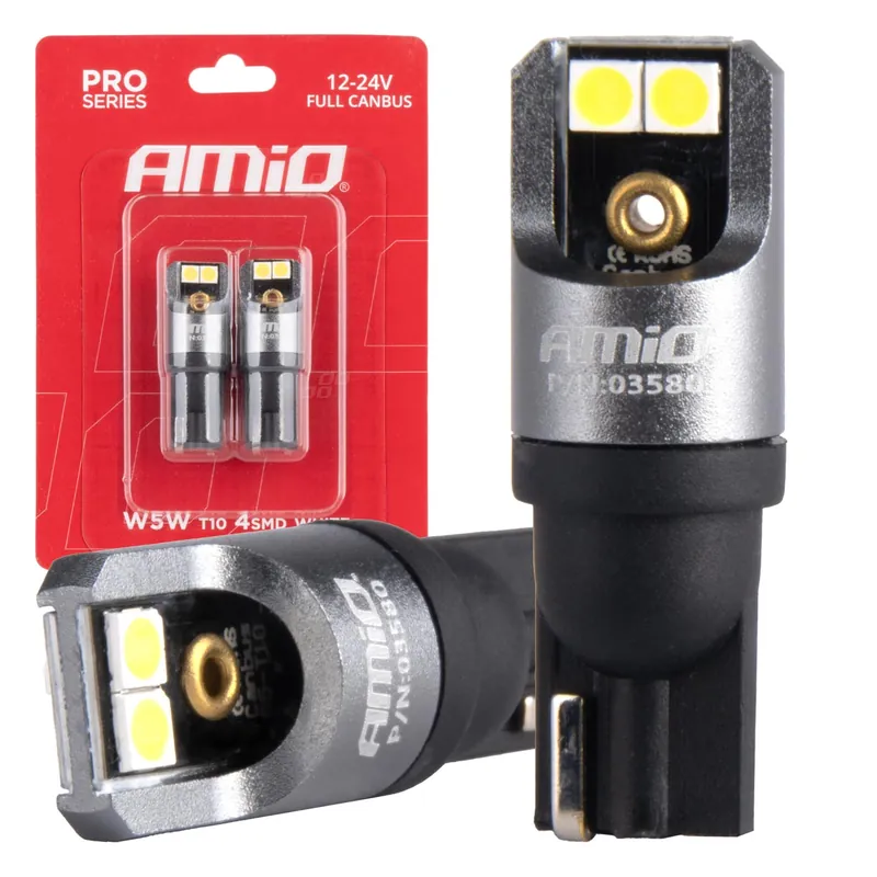 LED-polttimo FULL PRO T10 W5W 4×3030 SMD valkoinen 12 V 24 V Osta Nyt