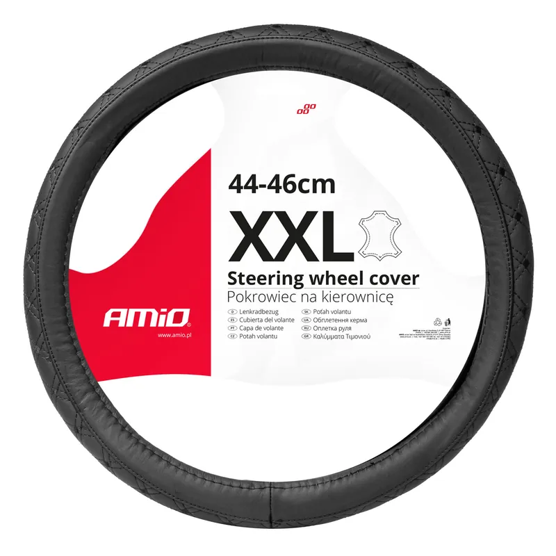 Ohjauspyörän suoja Leather Series SWC-51-XXL (44-46 cm) Päivän Tarjous