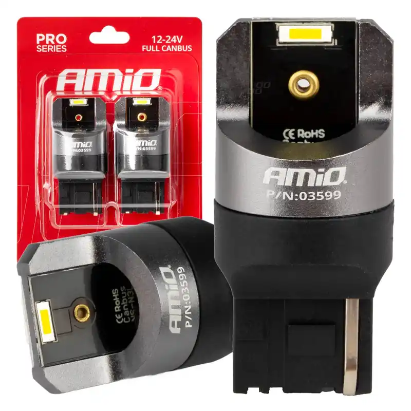 LED-polttimo CANBUS PRO 7440 W21W 2x1860SMD valkoinen 12/24V FULL CANBUS Tilaa Nyt
