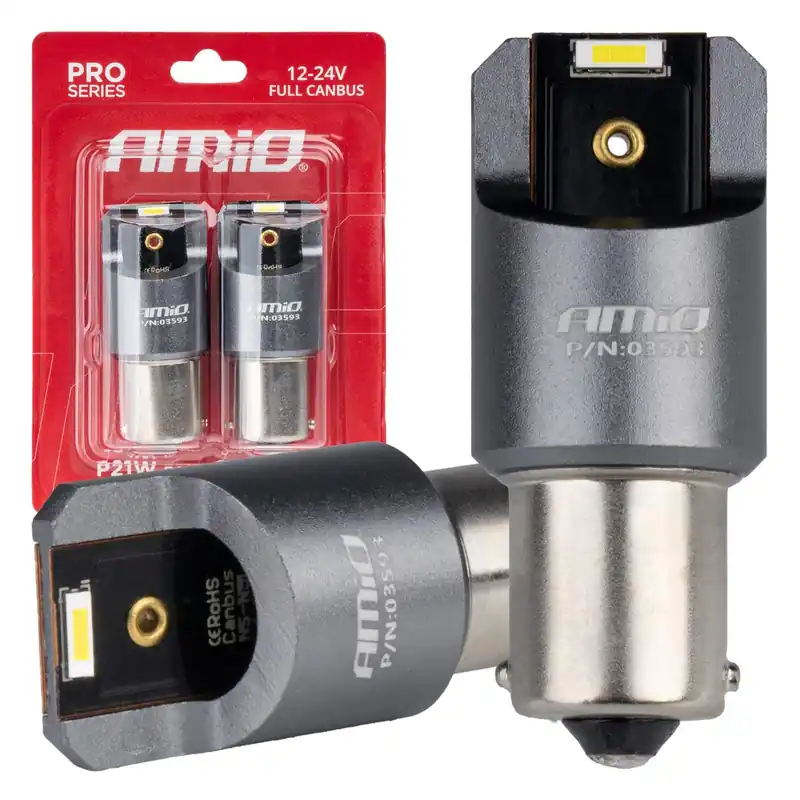 Kampanjahinta LED-polttimo FULL CANBUS PRO BAY15D P21/5W 2x1860SMD valkoinen 12V/24V
