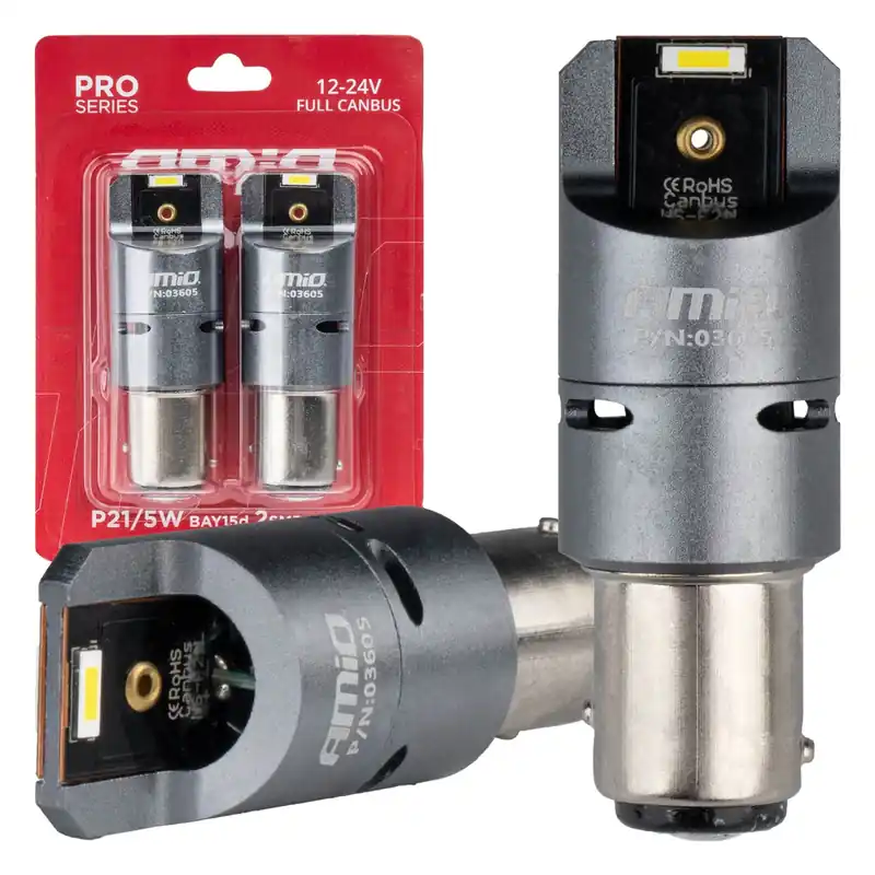 Alennus LED-polttimot FULL CANBUS PRO BAY15D P21/5W 2x1860SMD valkoinen 12V/24V