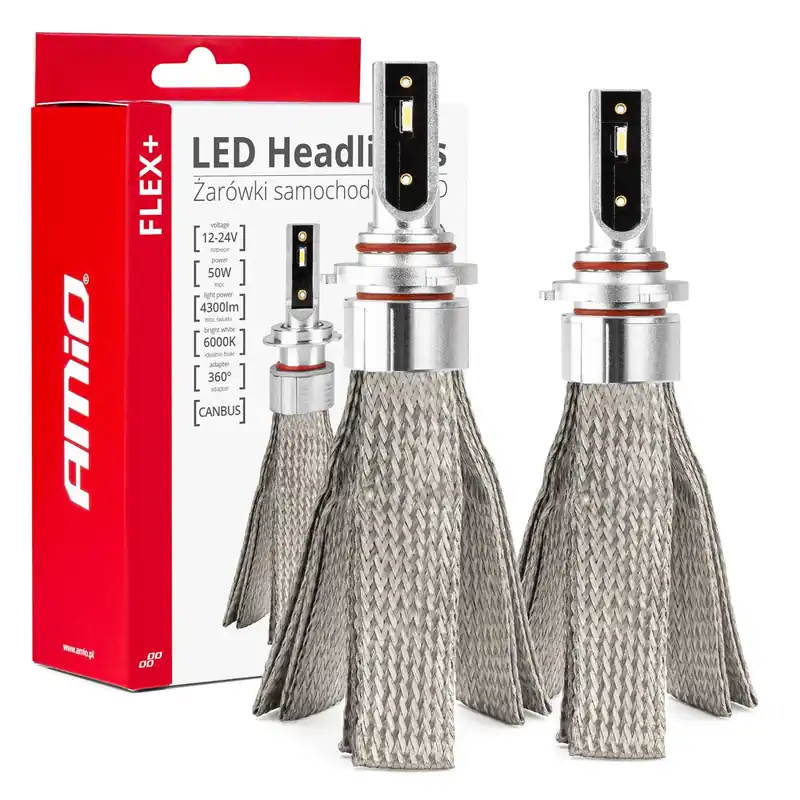 Pikatoimitus LED-ajovalo AMiO FLEX+ HB4 CANBUS 6000K 12/24V