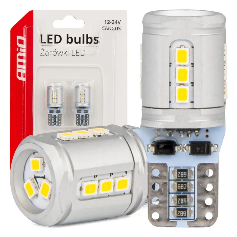 LED-polttimo T10e W5W 15×2016 SMD valkoinen 12V/24V CANBUS Osta Nyt