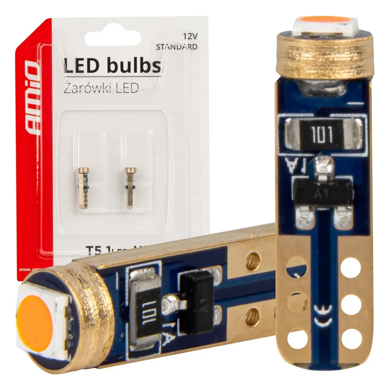 Tilaa Heti LED-polttimo CANBUS T5 12V punainen 3030 1LED HP