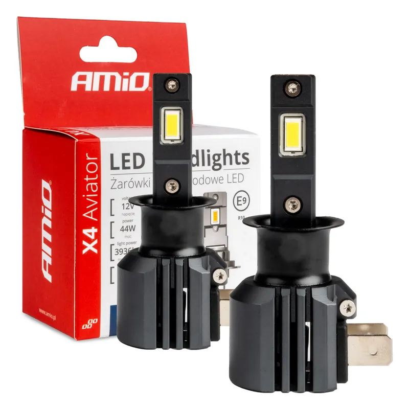 Halpa LED-ajovalot X4-sarja AVIATOR H3 6500K max 44 W