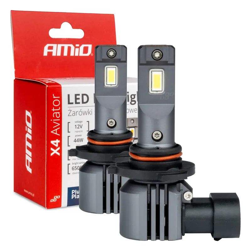 Älä Missaa LED-ajovalot X4-sarja AVIATOR HB3/9005/HIR1/9011/H10 6500K max 44W