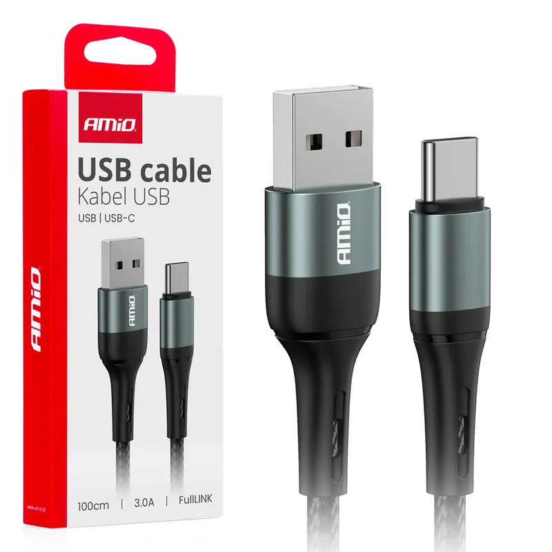 Ajankohtainen Cafule USB – USB-C -kaapeli 3A 100cm FullLINK