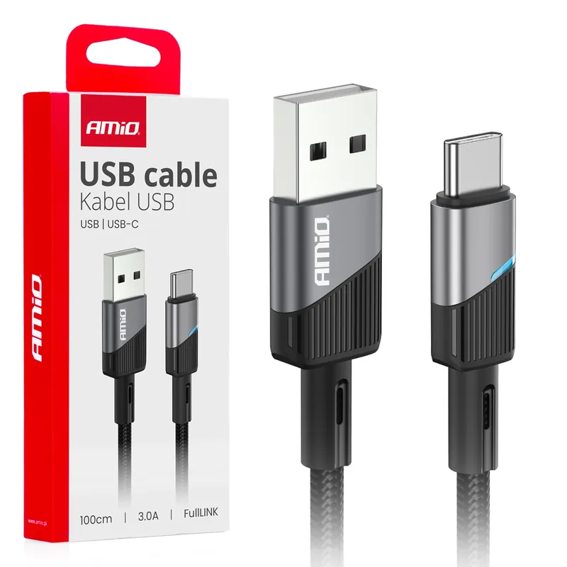 Cafule USB – USB-C -kaapeli 3A 100cm FullLINK Pakollinen (Must-Have)