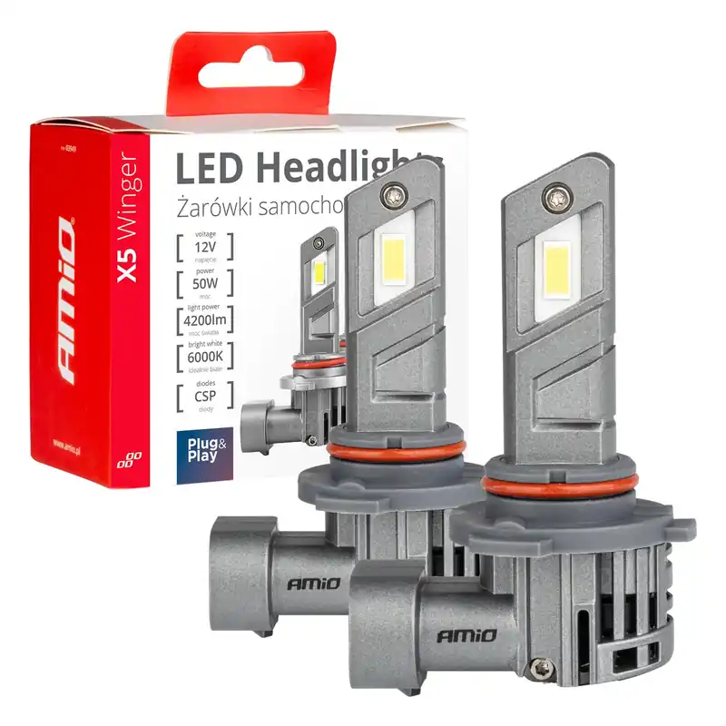 Lähetetään Heti LED-ajovalot X5-sarja WINGER HB3 6000K max 50 W