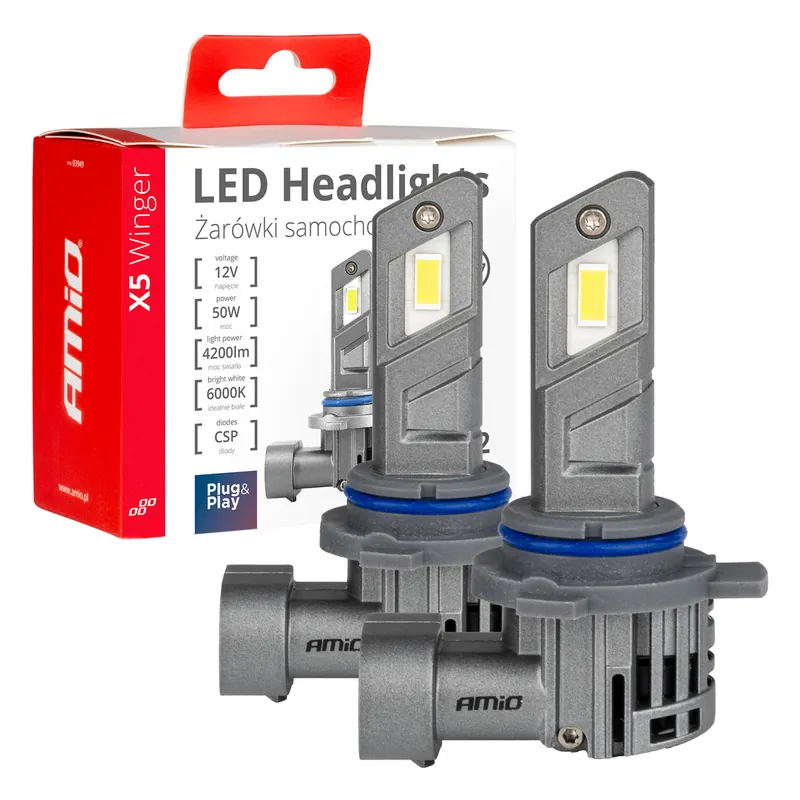 Halpa Hinta LED-ajovalot X5-sarja WINGER HIR2 6000K max 50 W