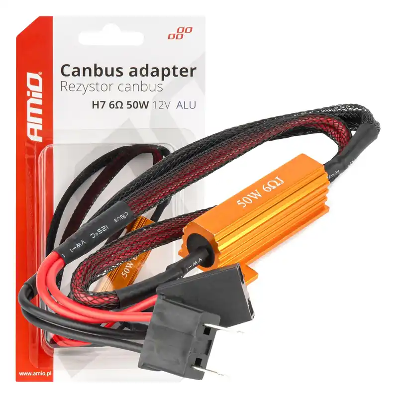 CANBUS-vastukset LED-polttimoon 6Ω 50W H7 pistoke ja hylsy Alennettu Hinta