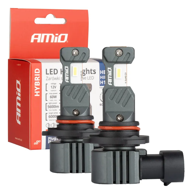 Flash-Tarjous LED-ajovalot Hybrid-sarja HB3 HIR1 H10 6000K CANBUS 60 W