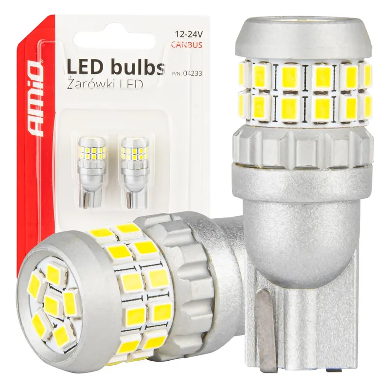 CANBUS LED-polttimot T10 W5W 30SMD 2016 valkoinen 12V/24V Alennettu