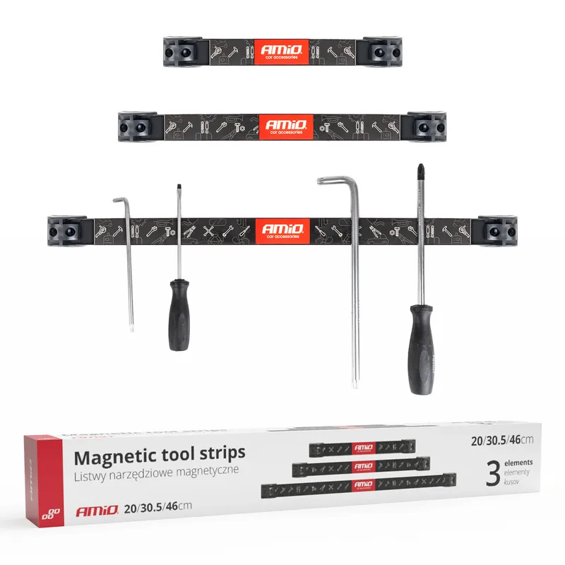 Flash-Tarjous Magneettiset työkalupidikkeet 3 kpl, 20 cm + 30,5 cm + 46 cm