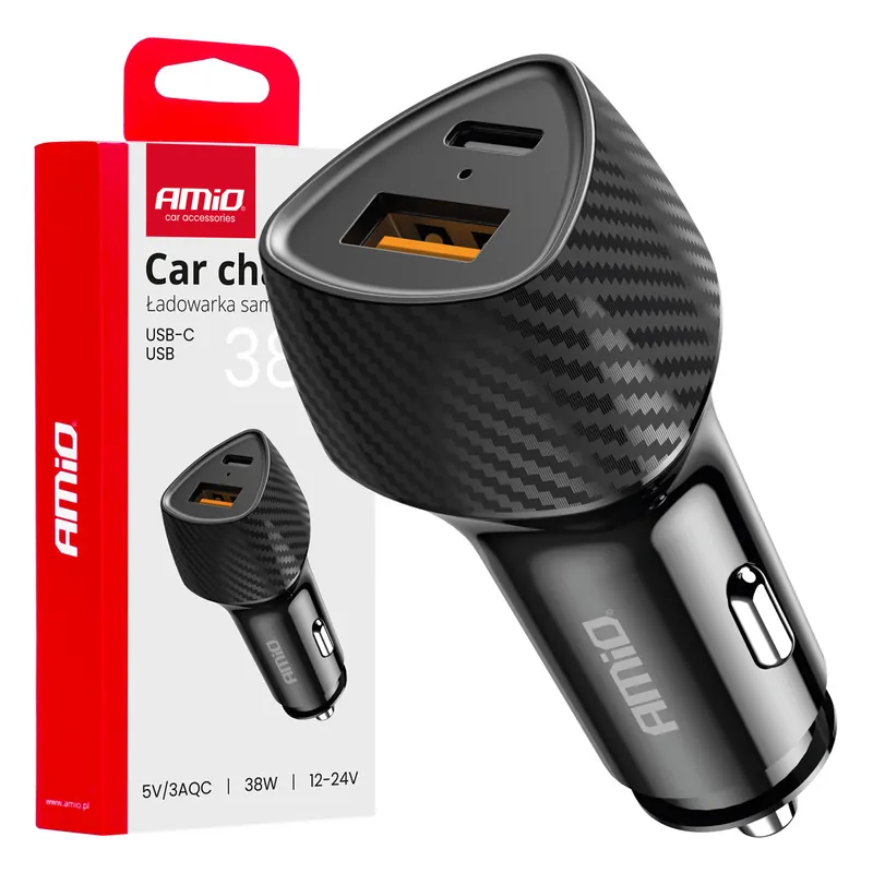 Autolaturi QC+PD 38 W USB-A + USB-C Tilaa Nyt