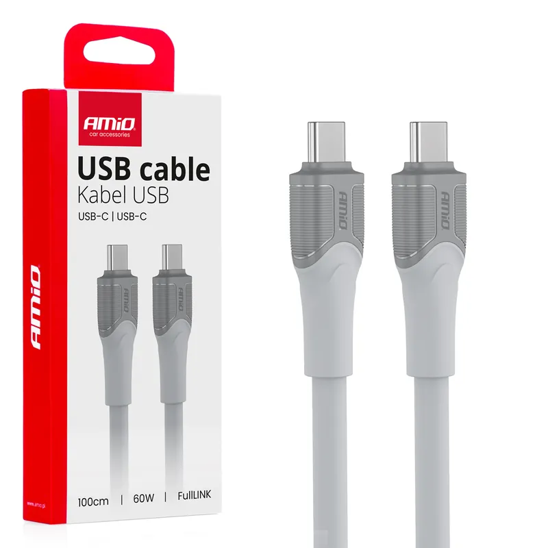 Kabel USB-C – USB-C 60 W 100 cm FullLINK malli X111 Bestseller