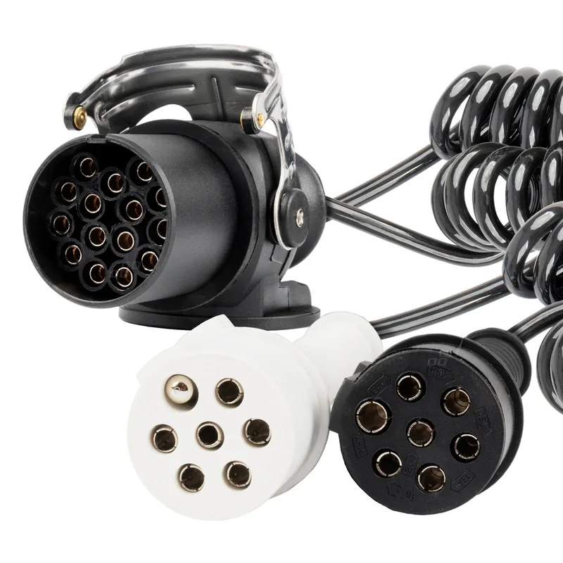 Perävaunu spiraaliliitin TIR 2x 7-napainen 15-napainen tyyppi N/S 5m 24V Eniten Myyty
