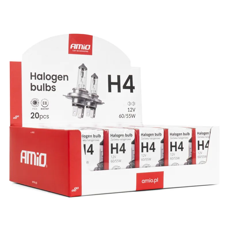 Tilaa Heti H4-halogeenipolttimosarja 12 V 60/55 W UV-suodatin (E8) 20 kpl