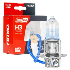 Viimeinen Mahdollisuus Halogeenipolttimo H3 12V 55W LumiTec NEXT GENERATION +135% DUO