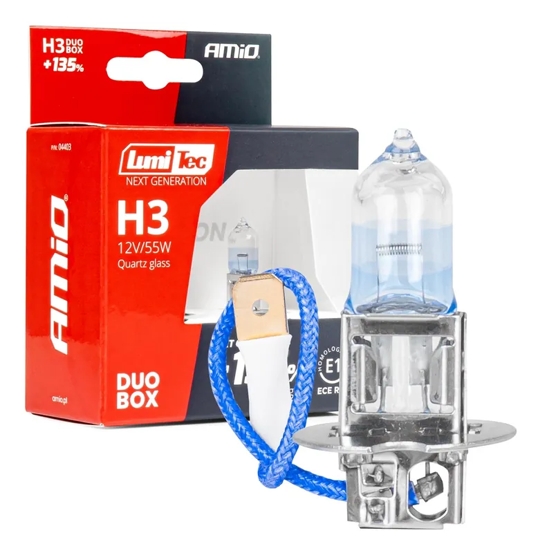 Viimeinen Mahdollisuus Halogeenipolttimo H3 12V 55W LumiTec NEXT GENERATION +135% DUO